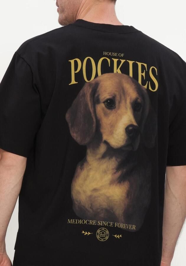 POCKIES Heren Polo's & T-shirts Beagle Tee Zwart - Foto 4