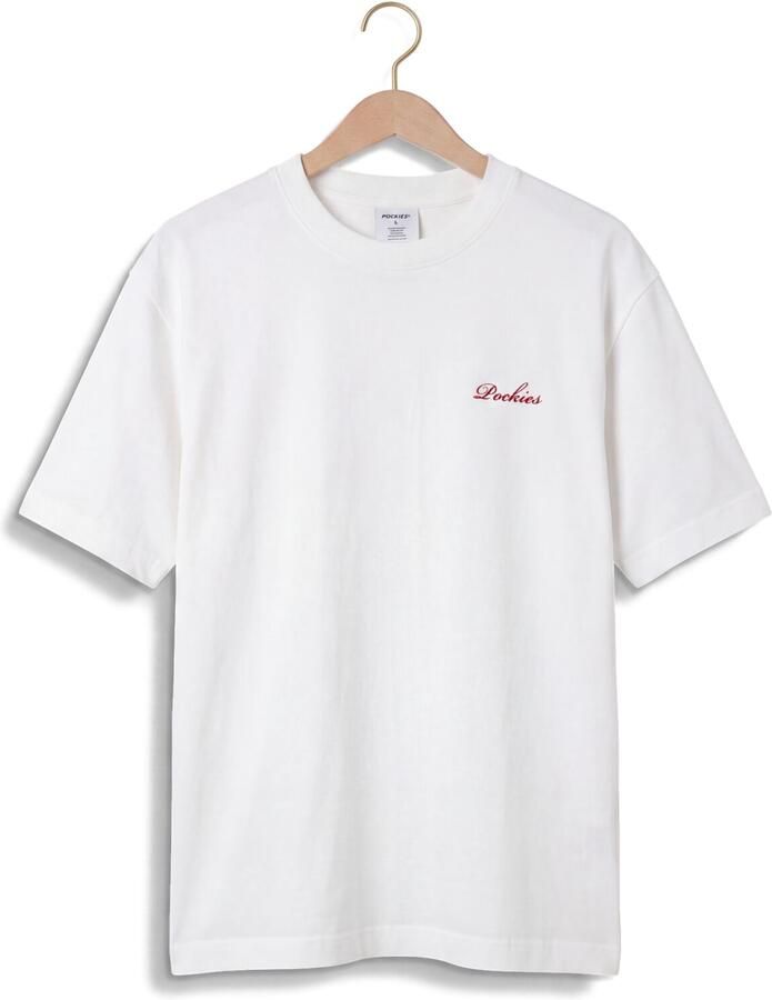 POCKIES Heren Polo's & T-shirts Bm Tee Wit - Foto 2