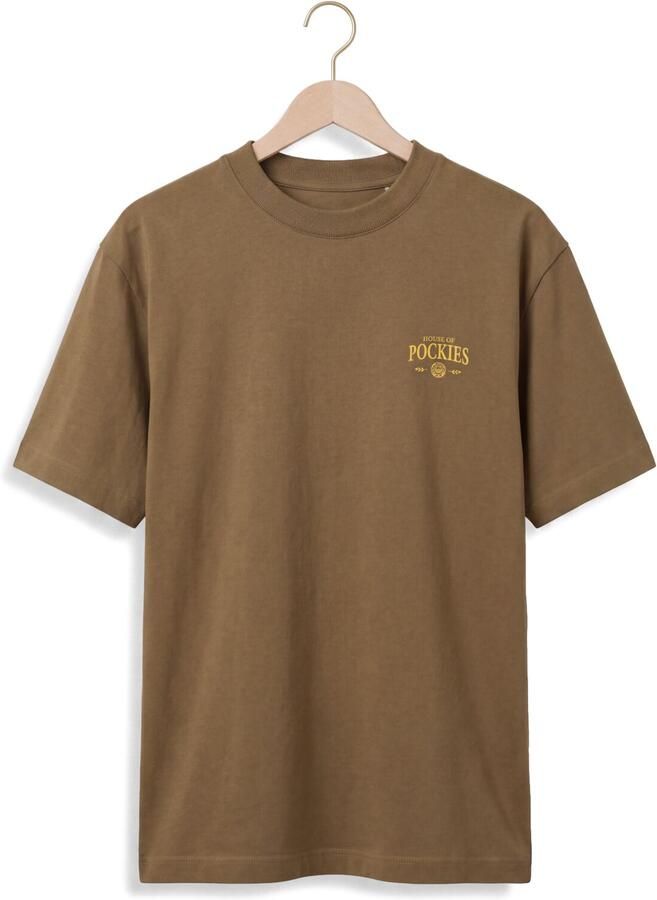 POCKIES Heren Polo's & T-shirts Cottage Tee Olijf - Foto 2