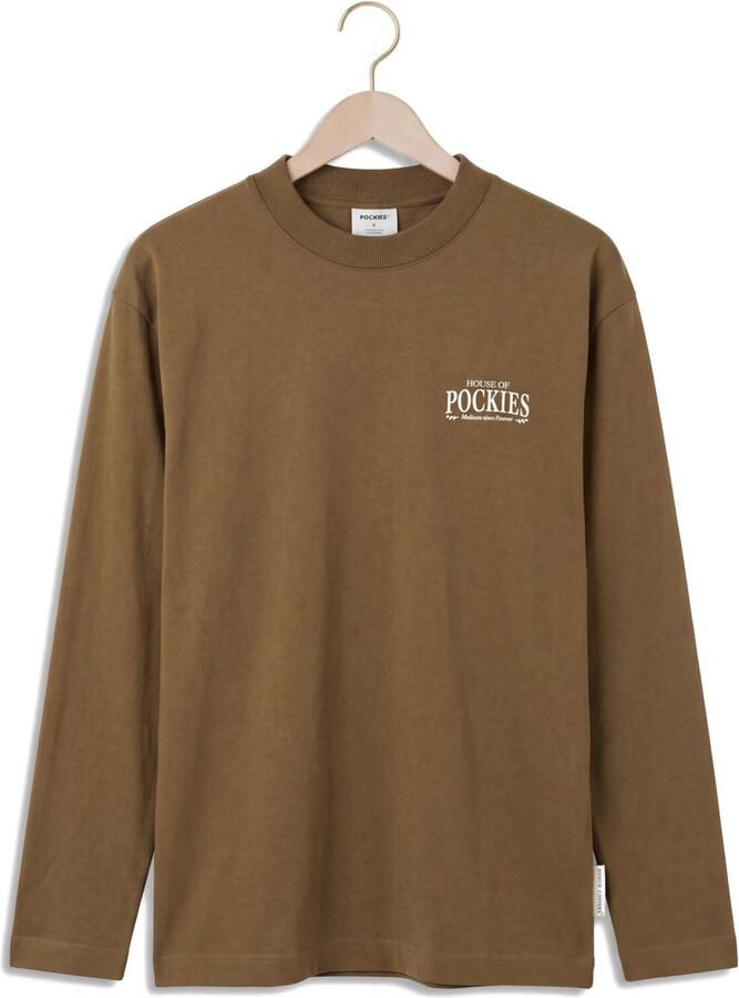 POCKIES Heren Polo's & T-shirts Duck Ls Khaki - Foto 2