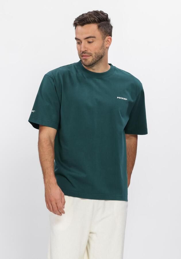 POCKIES Heren Polo's & T-shirts Sundays Tee Donkergroen