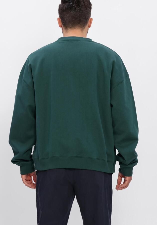 POCKIES Heren Truien & Vesten Oversized Sundays Crew Donkergroen - Foto 3