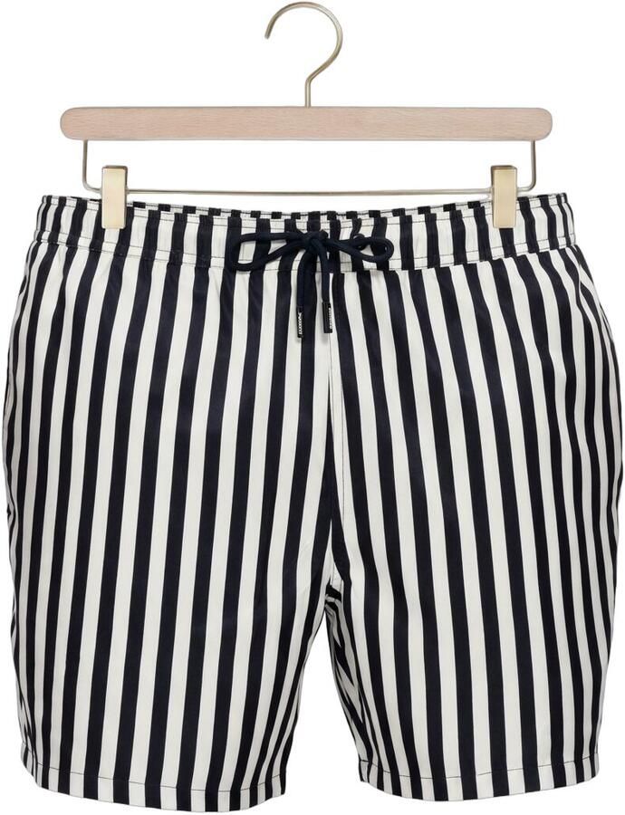 POCKIES Heren Zwembroeken Stripe Shorties Zwart