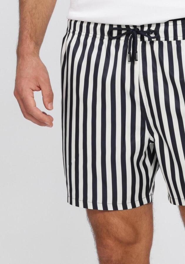 POCKIES Heren Zwembroeken Stripe Shorties Zwart - Foto 3