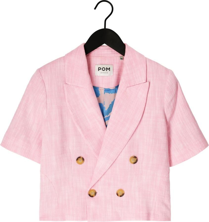 POM AMSTERDAM Dames Blazers Blazer Shell Pink Roze - Foto 2