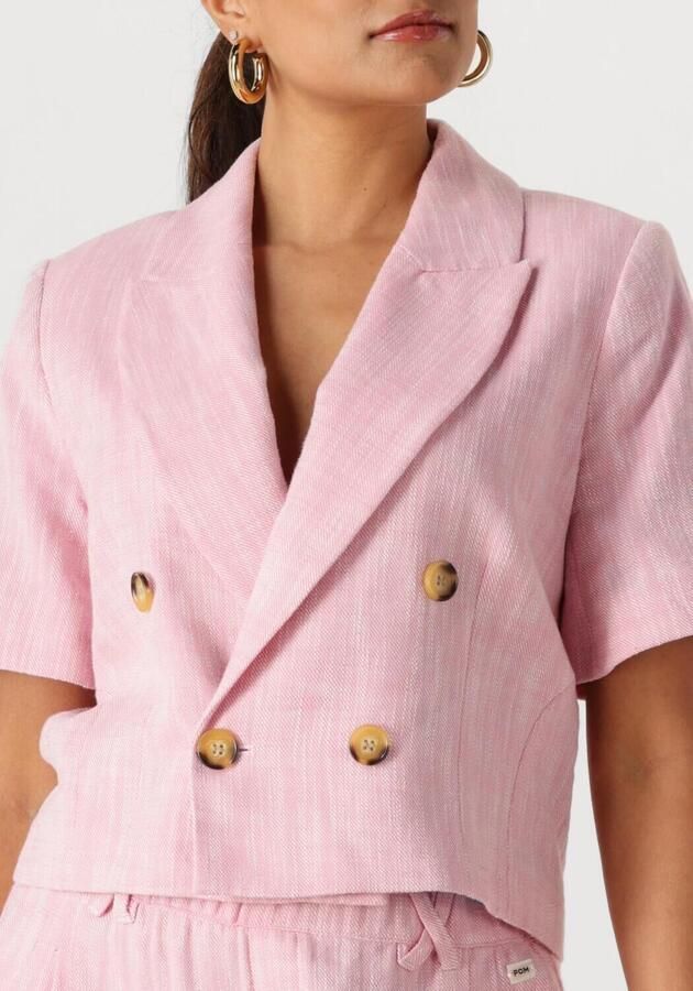 POM AMSTERDAM Dames Blazers Blazer Shell Pink Roze - Foto 3