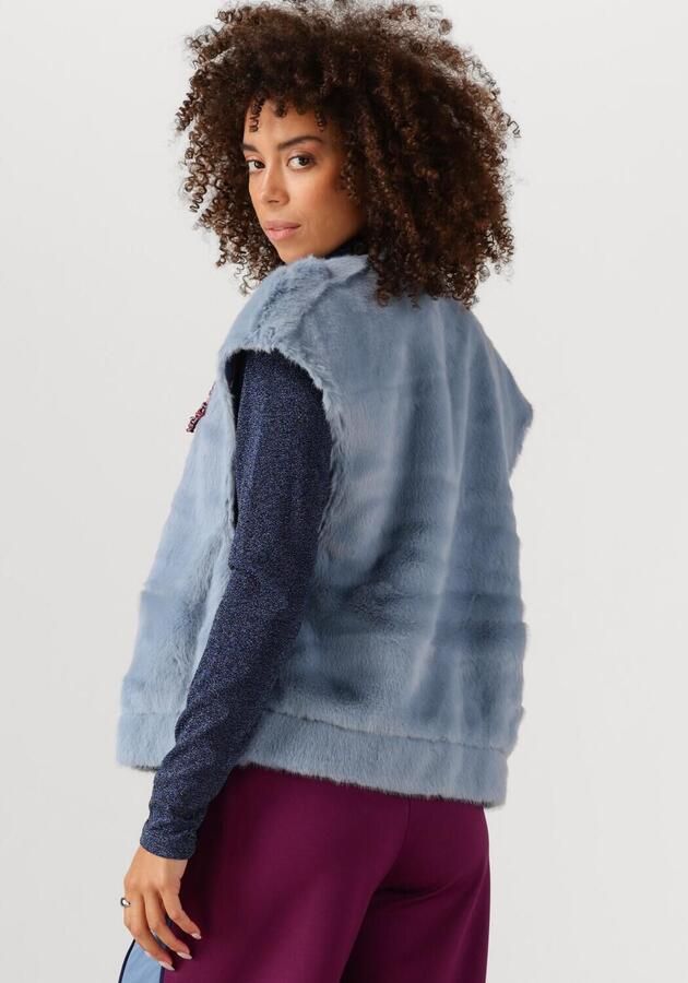 POM AMSTERDAM Dames Blazers Gilet Fur Misty Blue Lichtblauw - Foto 2