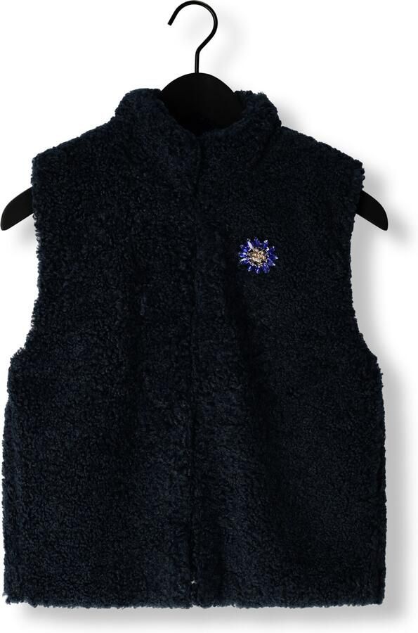 POM AMSTERDAM Dames Blazers Gilet Teddy Love Blauw - Foto 3