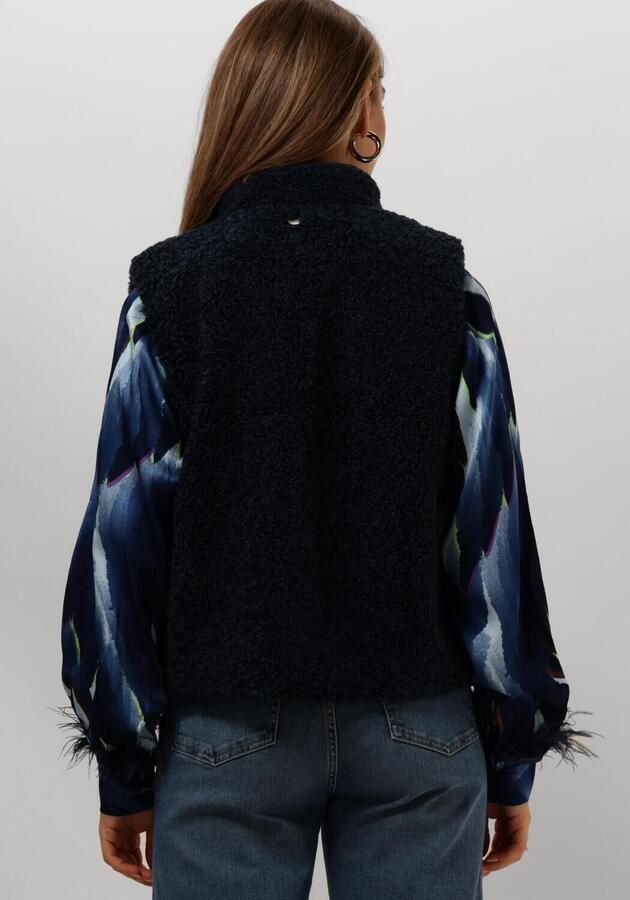 POM AMSTERDAM Dames Blazers Gilet Teddy Love Blauw - Foto 2