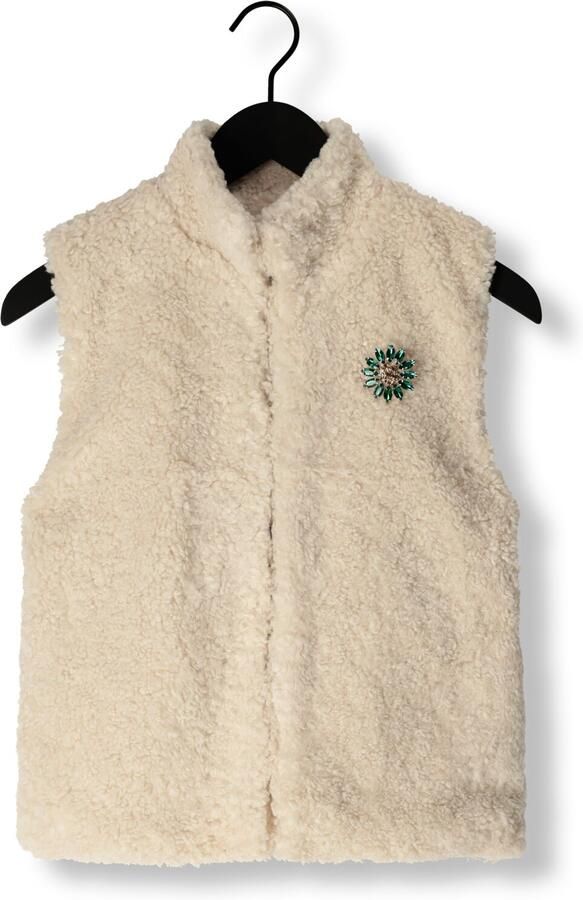 POM AMSTERDAM Dames Blazers Gilet Teddy Love Ecru - Foto 3