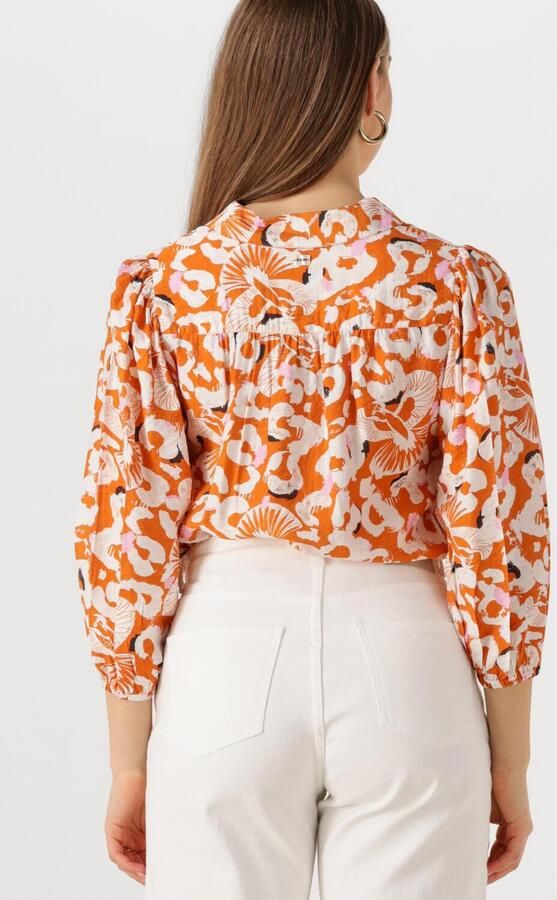 POM AMSTERDAM Dames Blouses Adventure Oranje - Foto 3