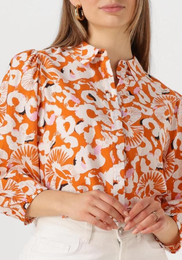 POM AMSTERDAM Dames Blouses Adventure Oranje - Foto 2