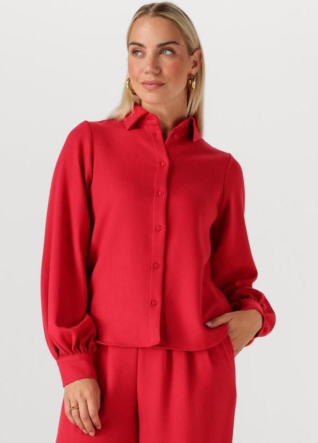 POM AMSTERDAM Dames Blouses Blouse Chili Red Rood - Foto 4