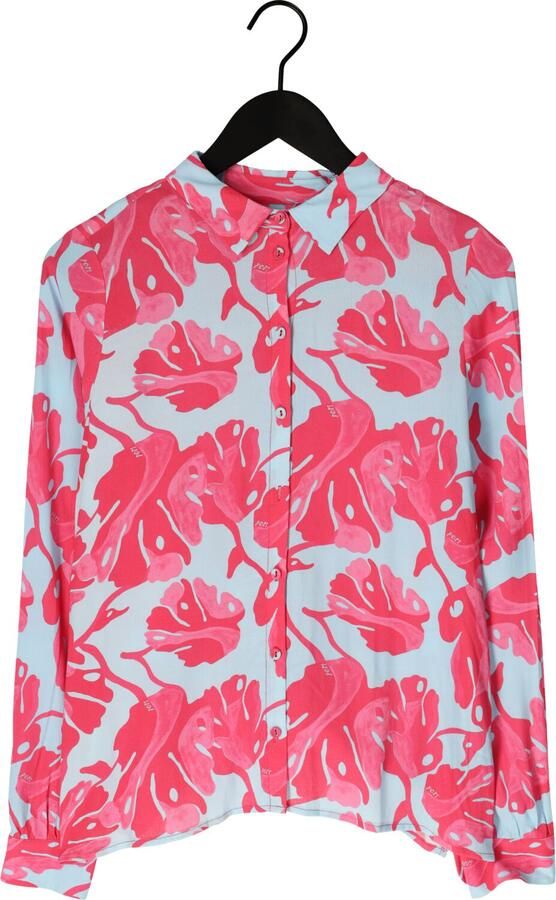 POM AMSTERDAM Dames Blouses Blouse Mila Urban Flora Blue Multi - Foto 3