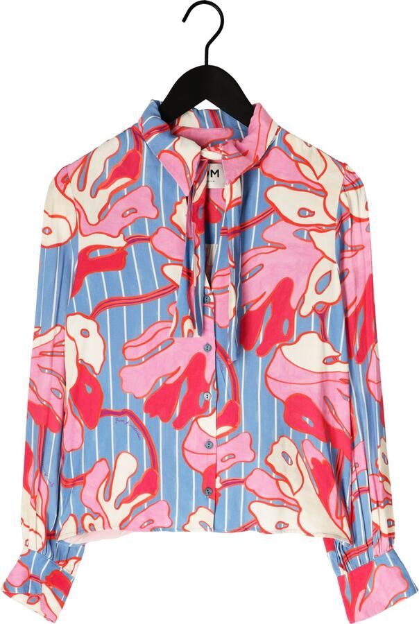 POM AMSTERDAM Dames Blouses Blouse Urban Flora Stripe Multi - Foto 3