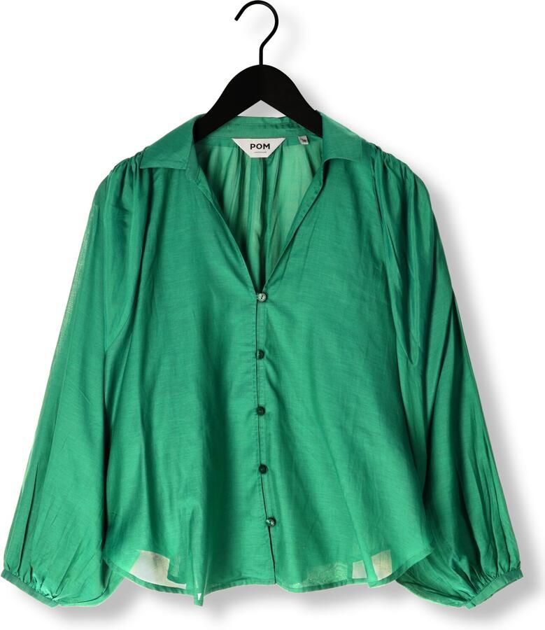 POM AMSTERDAM Dames Blouses Lena Meadow Groen