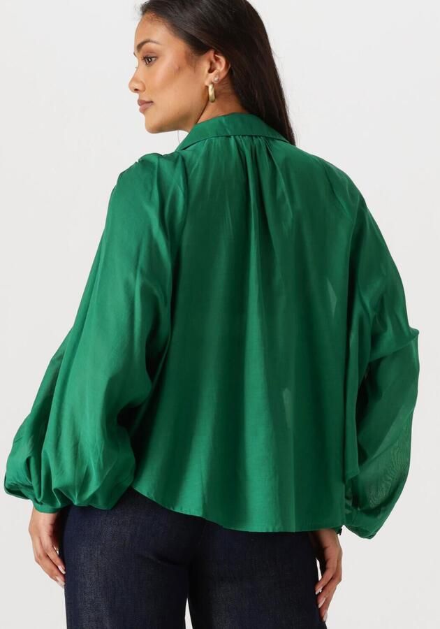 POM AMSTERDAM Dames Blouses Lena Meadow Groen - Foto 2