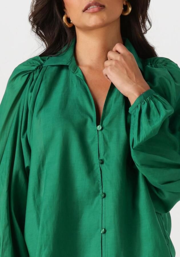 POM AMSTERDAM Dames Blouses Lena Meadow Groen - Foto 3