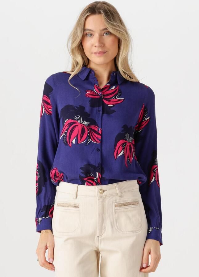 POM AMSTERDAM Dames Blouses Mila Delicay Blauw - Foto 4