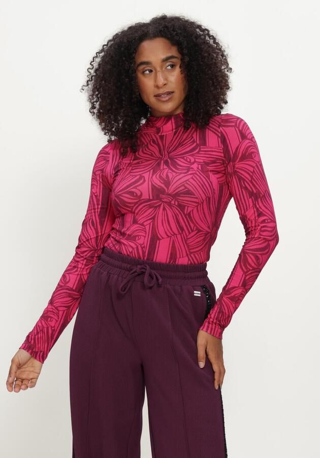 POM AMSTERDAM Dames Blouses Romi Jersey Fuchsia