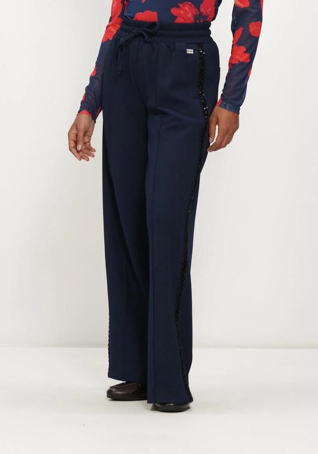 POM AMSTERDAM Dames Broeken Leah Eternal Blue Donkerblauw
