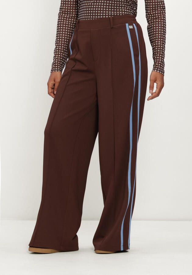 POM AMSTERDAM Dames Broeken Nora Chocolate Brown Bruin