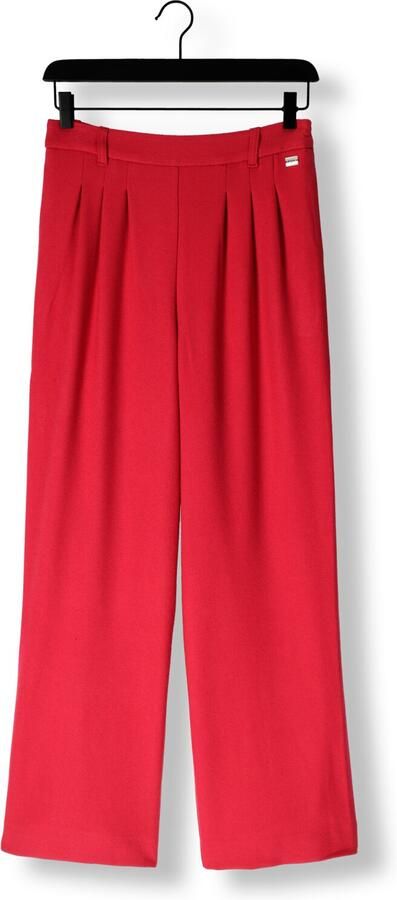 POM Amsterdam wide leg regular waist casual broek rood - Foto 3