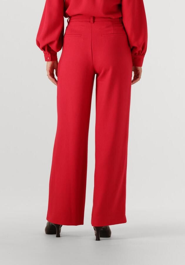 POM Amsterdam wide leg regular waist casual broek rood
