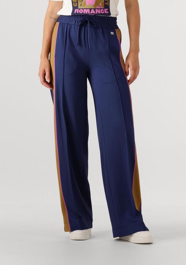 POM AMSTERDAM Dames Broeken Pants Colourblock Nightfall Blue Multi - Foto 4