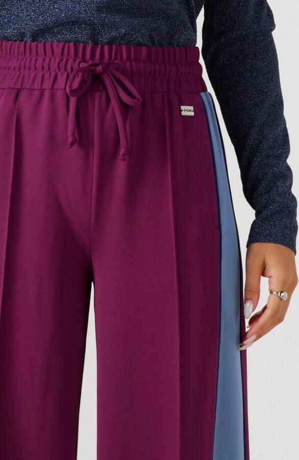 POM AMSTERDAM Dames Broeken Pants Colourblock Plum Paars - Foto 2