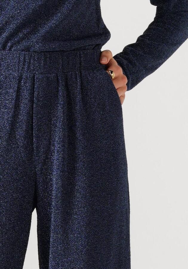 POM AMSTERDAM Dames Broeken Pants Glitter Dawn Blue Donkerblauw - Foto 2