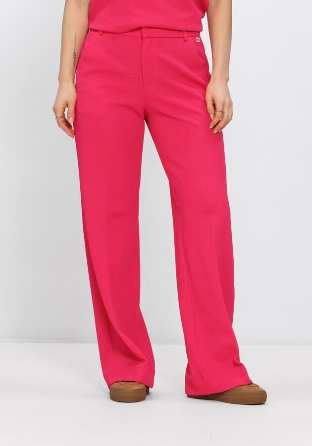 POM AMSTERDAM Dames Broeken Pants Lara Bright Rose Fuchsia