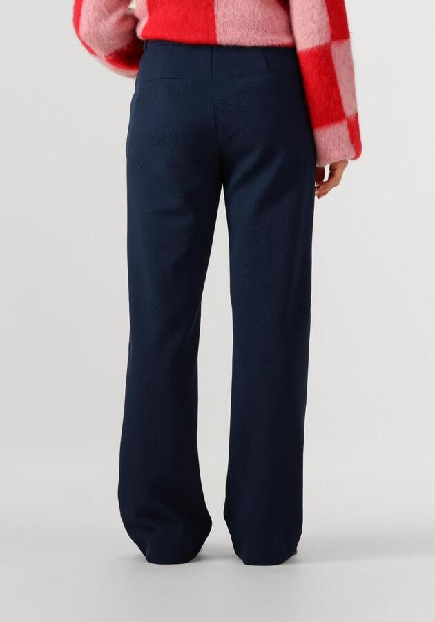 POM AMSTERDAM Dames Broeken Pants Lara Eternal Blue Donkerblauw