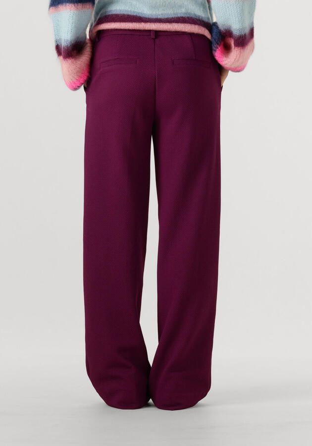 POM AMSTERDAM Dames Broeken Pants Lara Plum Paars
