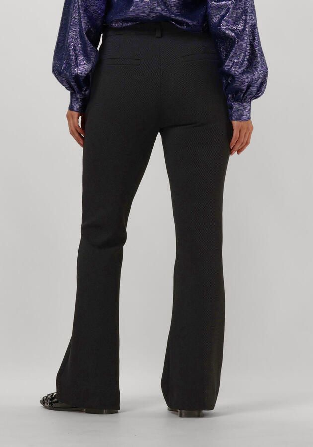 Pom Amsterdam Zwarte Elegante Broek Liv Black Dames