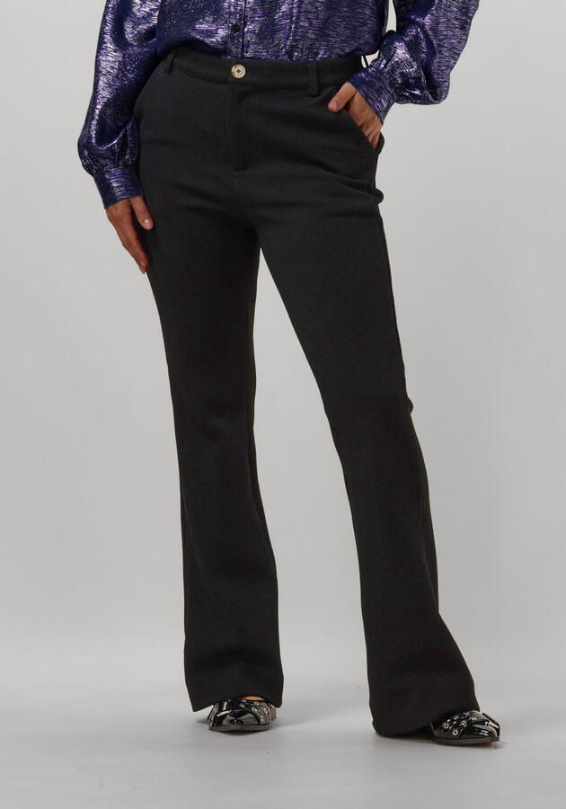 Pom Amsterdam Zwarte Elegante Broek Liv Black Dames - Foto 4