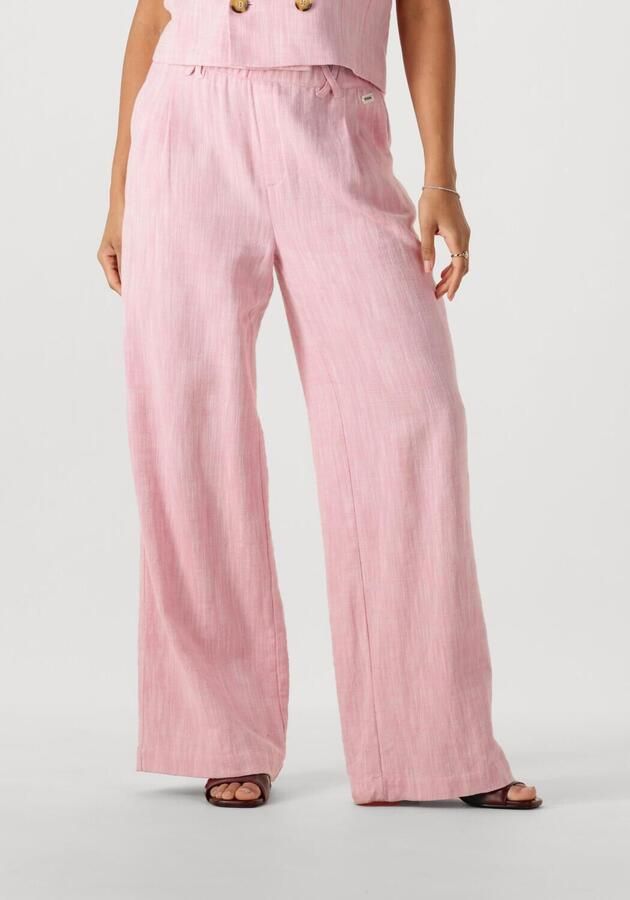 POM AMSTERDAM Dames Broeken Pants Shell Pink Roze
