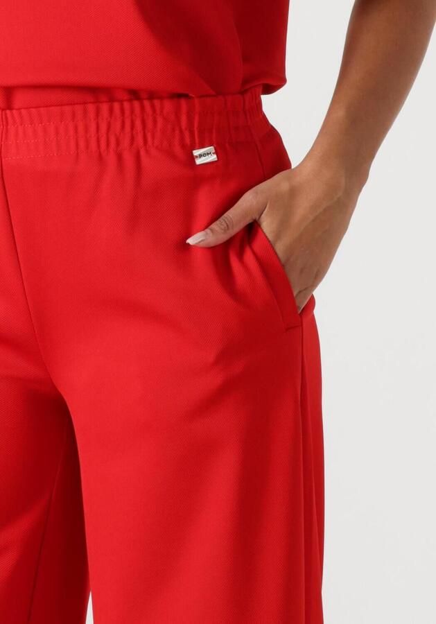POM Amsterdam wide leg high waist pantalon rood - Foto 2
