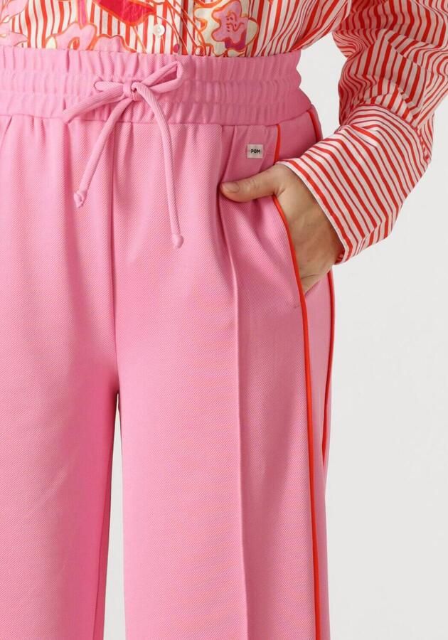 POM AMSTERDAM Dames Broeken Trackpants Colourblock Cheering Pink Roze - Foto 3