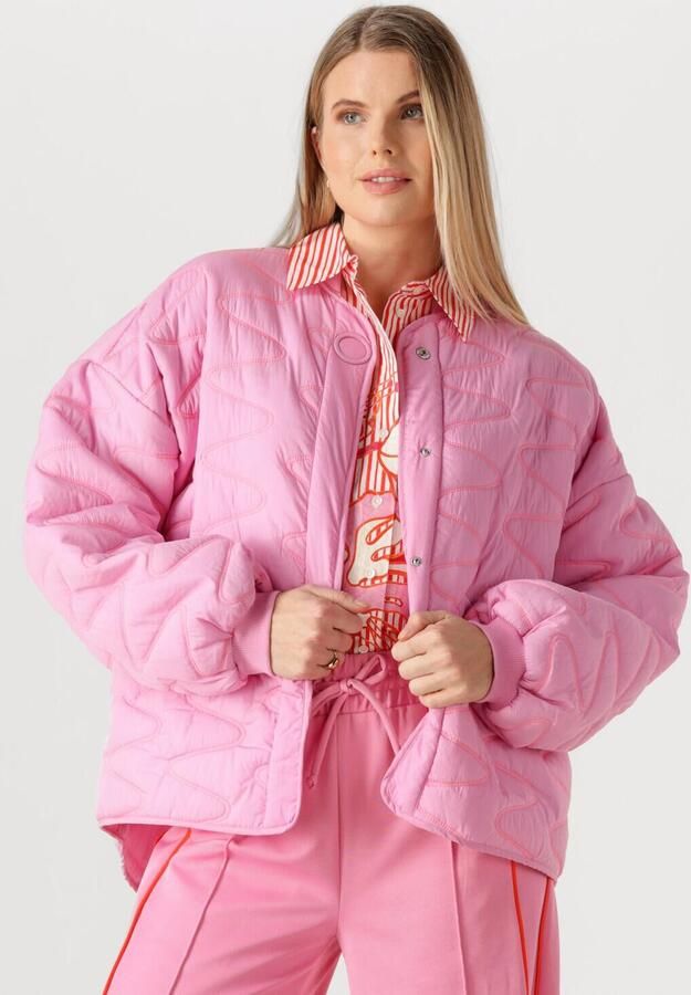 POM AMSTERDAM Dames Jassen Jacket Quilted Cheering Pink Roze