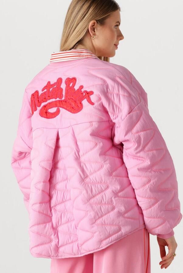 POM AMSTERDAM Dames Jassen Jacket Quilted Cheering Pink Roze - Foto 4