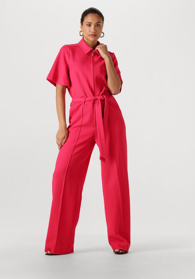 POM AMSTERDAM Dames Jumpsuits Jumpsuit Bright Rose Fuchsia