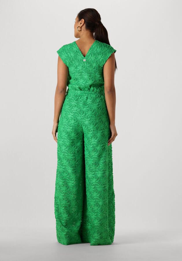 POM AMSTERDAM Dames Jumpsuits Jumpsuit Palm Green Jacquard Groen - Foto 2
