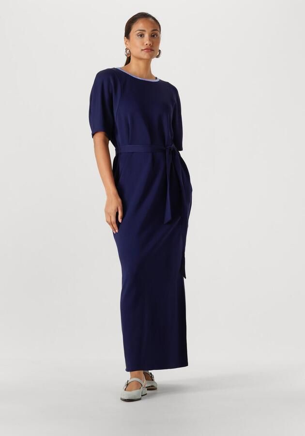 POM AMSTERDAM Dames Jurken Dress Macy Night Blue Donkerblauw