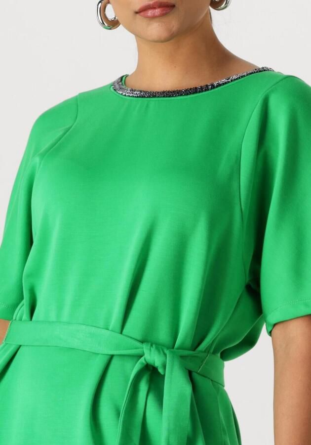 POM AMSTERDAM Dames Jurken Dress Macy Palm Green Groen - Foto 3