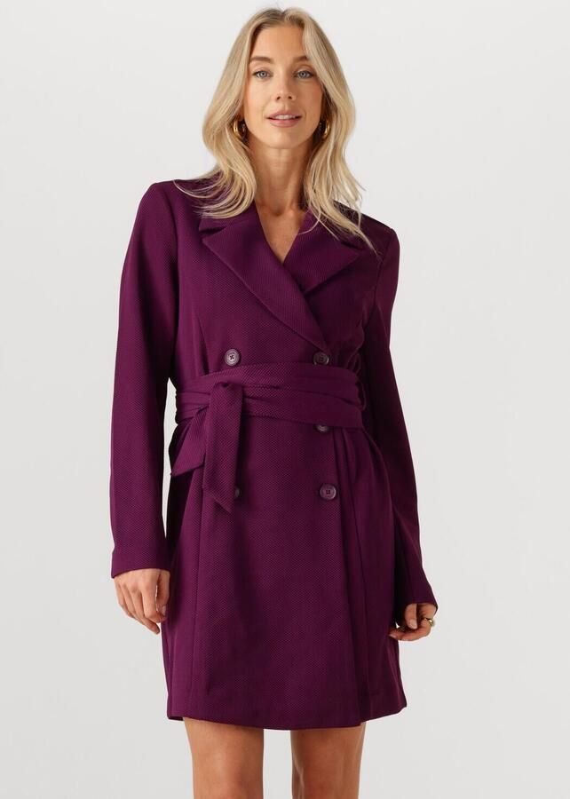 POM AMSTERDAM Dames Jurken Dress Plum Paars - Foto 4