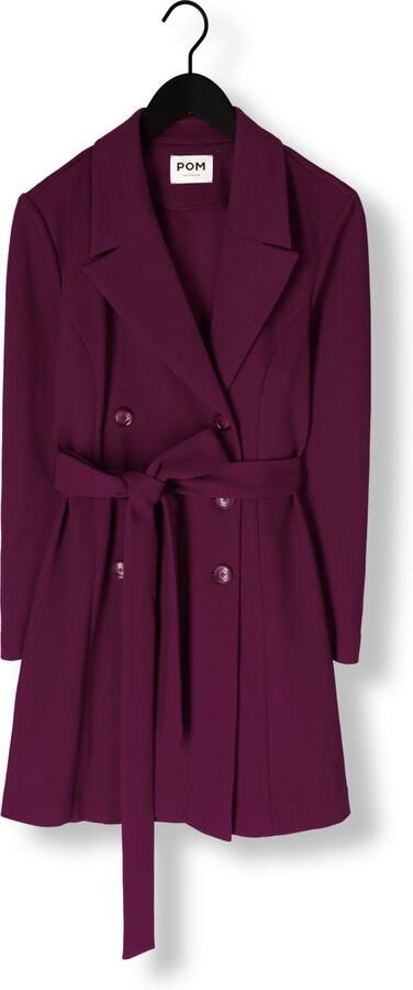 POM AMSTERDAM Dames Jurken Dress Plum Paars - Foto 3