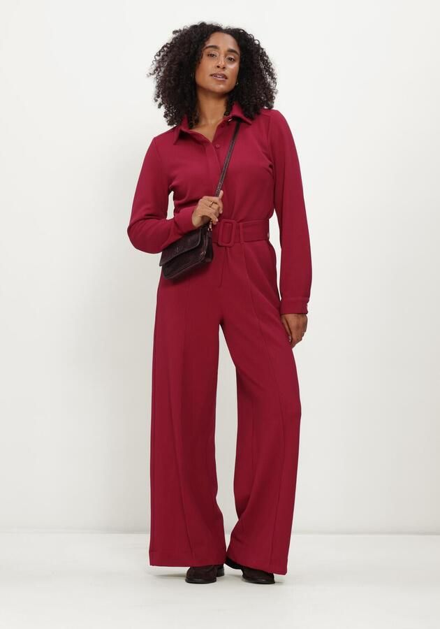 POM AMSTERDAM Dames Jurken Megan Burgundy Red Bordeaux