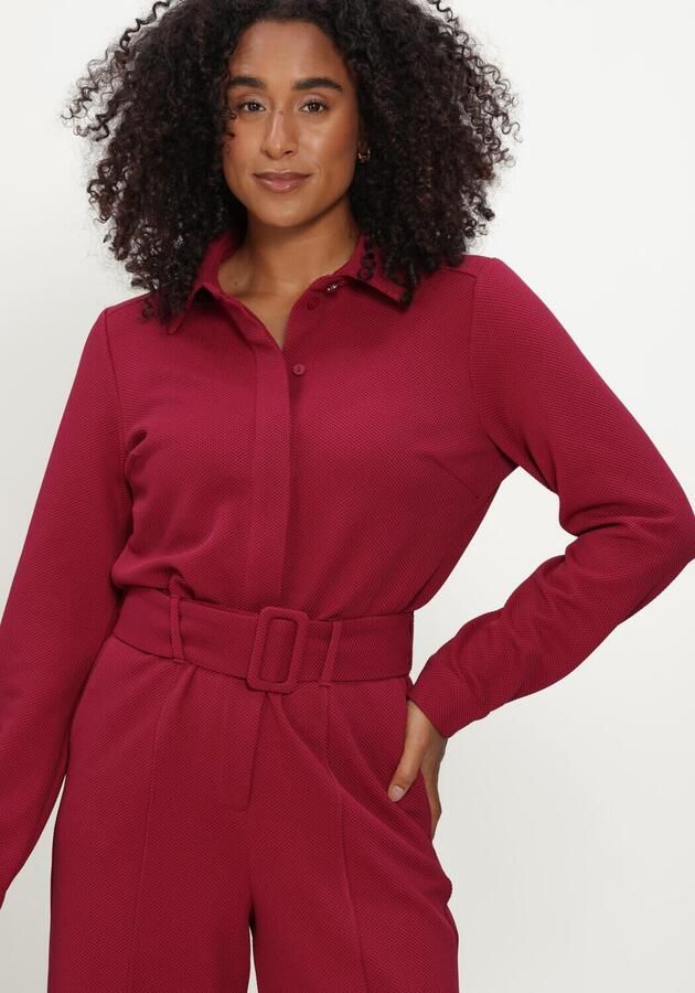 POM AMSTERDAM Dames Jurken Megan Burgundy Red Bordeaux - Foto 3