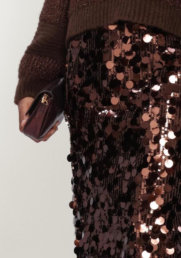 POM AMSTERDAM Dames Rokken Lina Chocolate Brown Bruin - Foto 3